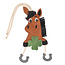 QHP Horse Toy Good Luck Green