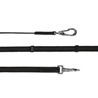 QHP Teugel anti-slip met stops Fjara Icelandic Zwart Cob