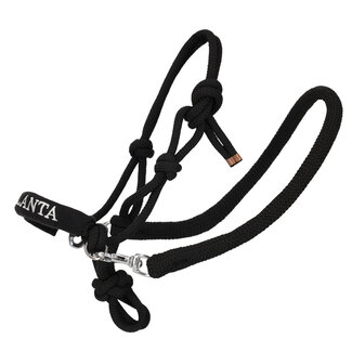 QHP QHP Nalanta Touwhalster met teugel Hobby horse Zwart