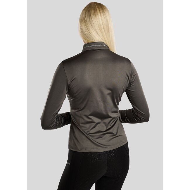 Montar Montar MoMaisy LS Polo Gun Metal Crystal Tape WI26