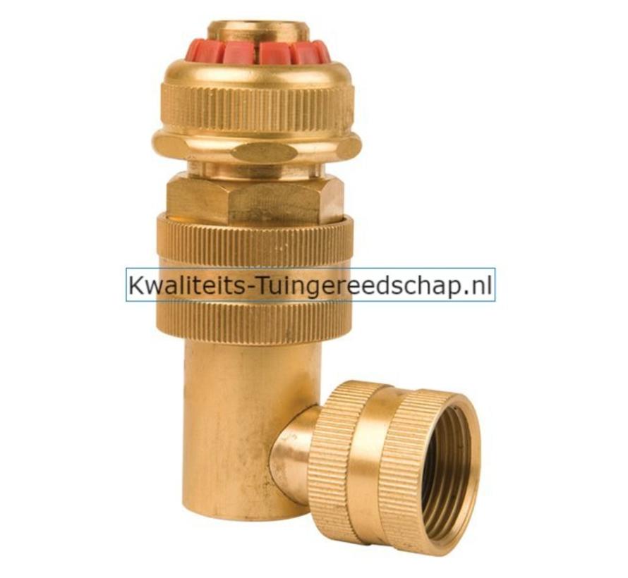 Koppelstuk 1/2"- 13 mm Messing voor Slangenwagen