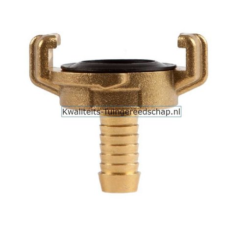 Polet Klauwkoppeling  Slang Kort  Messing  1/2" 13 mm