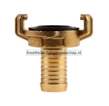 Polet Klauwkoppeling  Slang Kort  Messing  3/4" 19 mm