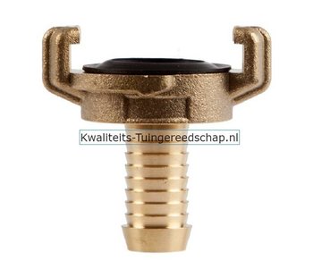 Polet Klauwkoppeling  Slang Kort  Messing  5/8" 15 mm
