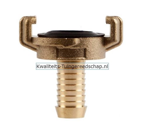 Polet Klauwkoppeling Slang Kort Messing 5/8" 15 mm