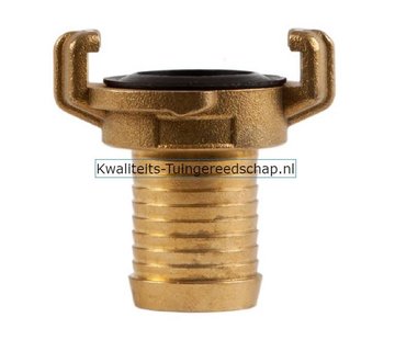 Polet Klauwkoppeling  Slang Kort  Messing  1" 25 mm