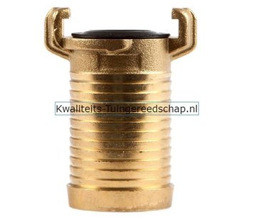 Polet Klauwkoppeling  Slang Kort  Messing  1"1/4 29 mm