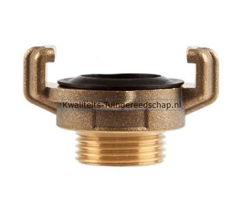 Polet Klauwkoppeling  Buitendraad  Messing  3/4" 19 mm