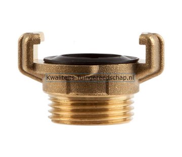 Polet Klauwkoppeling  Buitendraad  Messing  1" 25 mm