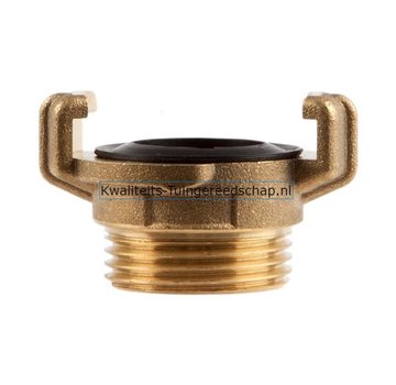 Polet Klauwkoppeling  Buitendraad  Messing  1" 25 mm