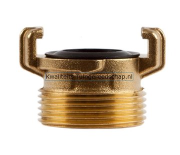 Polet Klauwkoppeling  Buitendraad  Messing  1 1/4" 29 mm