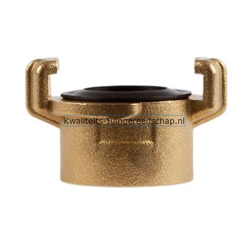 Polet Klauwkoppeling  Binnendraad  Messing 1" 25 mm