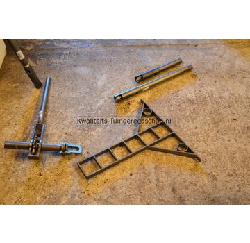 Traditional Polet Handgesmede  Steunlat 60 cm voor  Krekelstuk