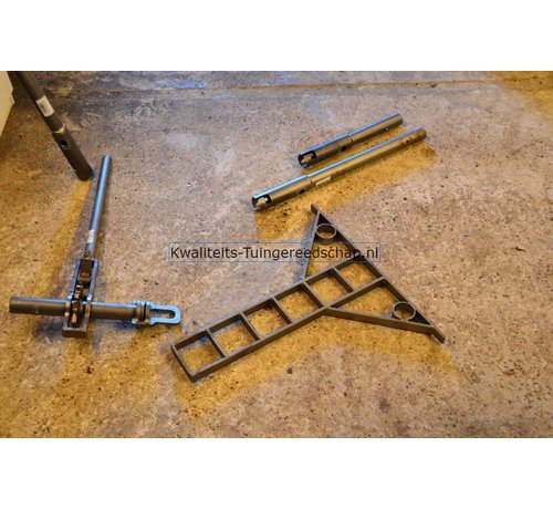 Traditional Polet Handgesmede  Steunlat 60 cm voor  Krekelstuk