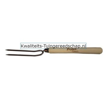 Traditional Polet Handgesmede Handwiedvork 2 Tands Lang Handvat