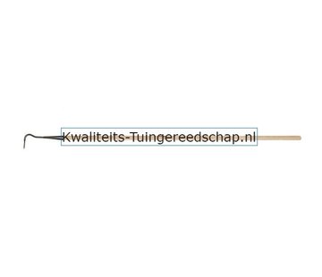 Traditional Polet Handgesmede Cultivator 1 Tand met Lange Steel