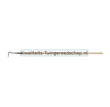 Traditional Polet Handgesmede Cultivator 1 Tand met Lange Steel
