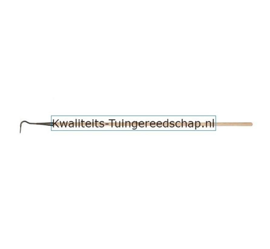 Handgesmede Cultivator 1 Tand met Lange Steel