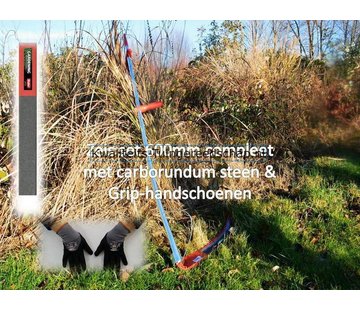 Polet Actie Set Zeis 600 mm Compleet met Wetsteen en  Handschoenen