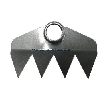 Traditional Polet Polet Traditional Handgesmede Hak 220 mm 4 Tanden met steel