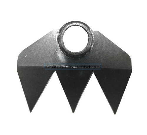 Traditional Polet Polet Traditional Handgesmede Hak 180 mm 3 Tanden met steel