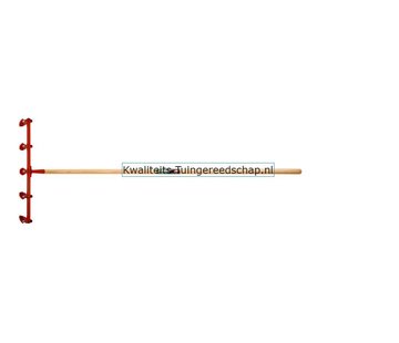 Polet Zaairijentrekker met  5 verstelbare tanden, essen steel