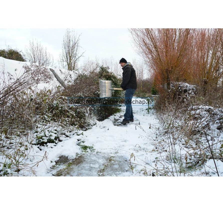 Sneeuwschuiver Aluminium 400 mm  met Steel