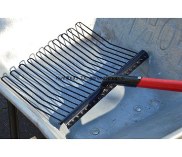 Polet Paardenstalvork 10 Afgeronde Tanden met D - Steel