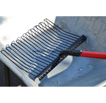 Polet Paardenstalvork 10 Afgeronde Tanden met D - Steel