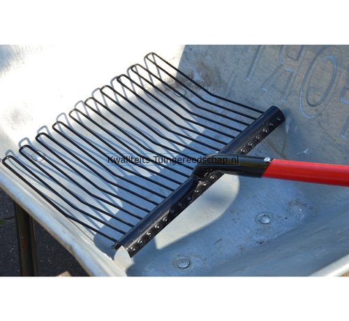 Polet Paardenstalvork 10 Afgeronde Tanden met D - Steel