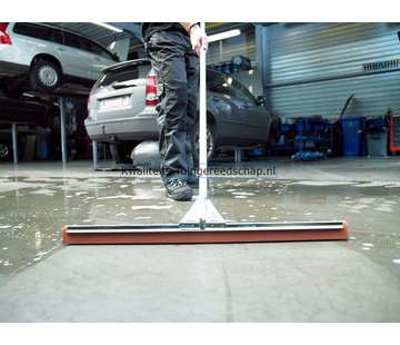 Polet Industriële Vloertrekker 75 cm Natuurrubber Rood met Steel