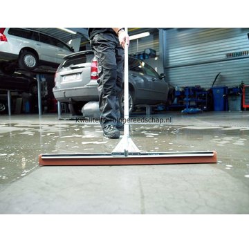 Polet Industriële Vloertrekker 75 cm Natuurrubber Rood met Steel