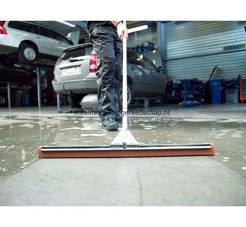 Polet Industriële Vloertrekker 75 cm Natuurrubber Rood met Steel