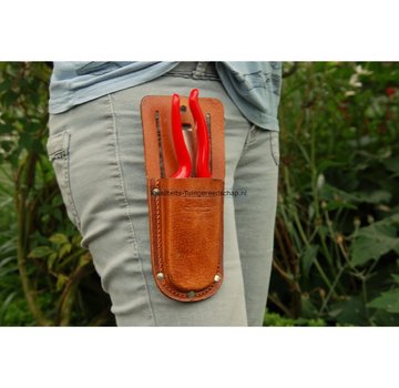 Polet Snoeischaarhouder Leer met Clip
