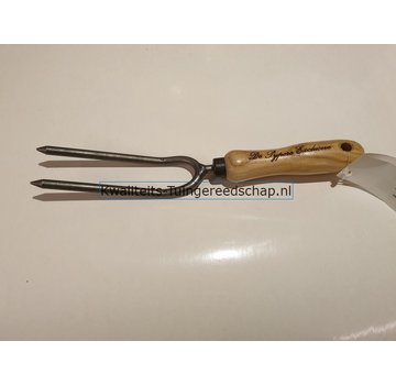 De Pypere Handwiedvork 2 tands Handgesmeed