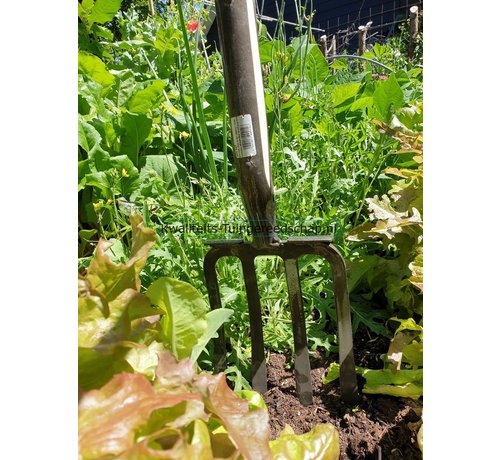 De Pypere Handgesmede Spitvork 4 tanden met veerdul en steps