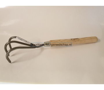 Traditional Polet Handgesmede Handcultivator 3-Tand Lang Handvat