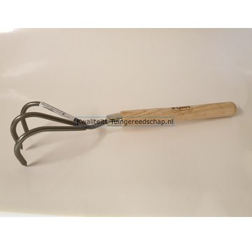 Traditional Polet Handgesmede Handcultivator 3-Tand Lang Handvat