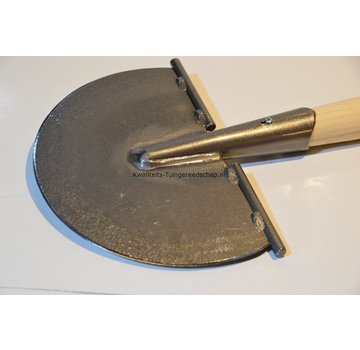 Traditional Polet Handgesmede Ronde Schietschop/Ronde Graskantsteker 20 cm met T-Steel