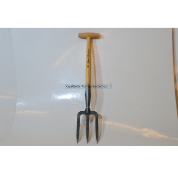 De Pypere Handgesmede Mini Spitvork Drie Tanden 400 mm Essen T-Steel