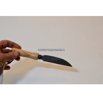 De Pypere Handgesmeed tuinmes met houten handvat