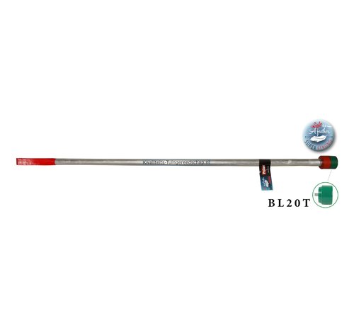 Polet Stootijzer Aluminium 1,20 m x 28 mm 400 mm Vierkant met stootdop 20T