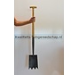Handgesmede Shark  Spade Zwanenhals Essen T-Steel 75 cm  met Steps