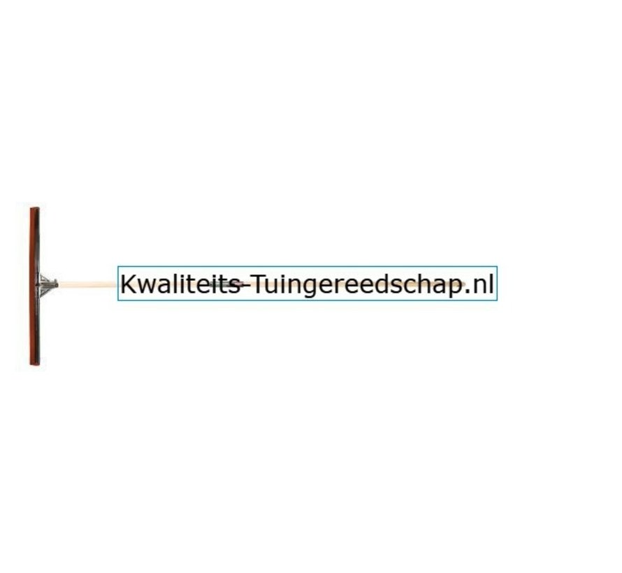 Set van 2 Industriële Vloertrekkers 75 cm Natuurrubber Rood met Steel