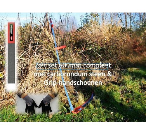 De Pypere Actie Set Zeis 650 mm Compleet met Wetsteen en  Handschoenen