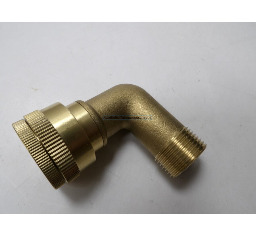 Elleboog 3/4"-19 mm slangenwagen