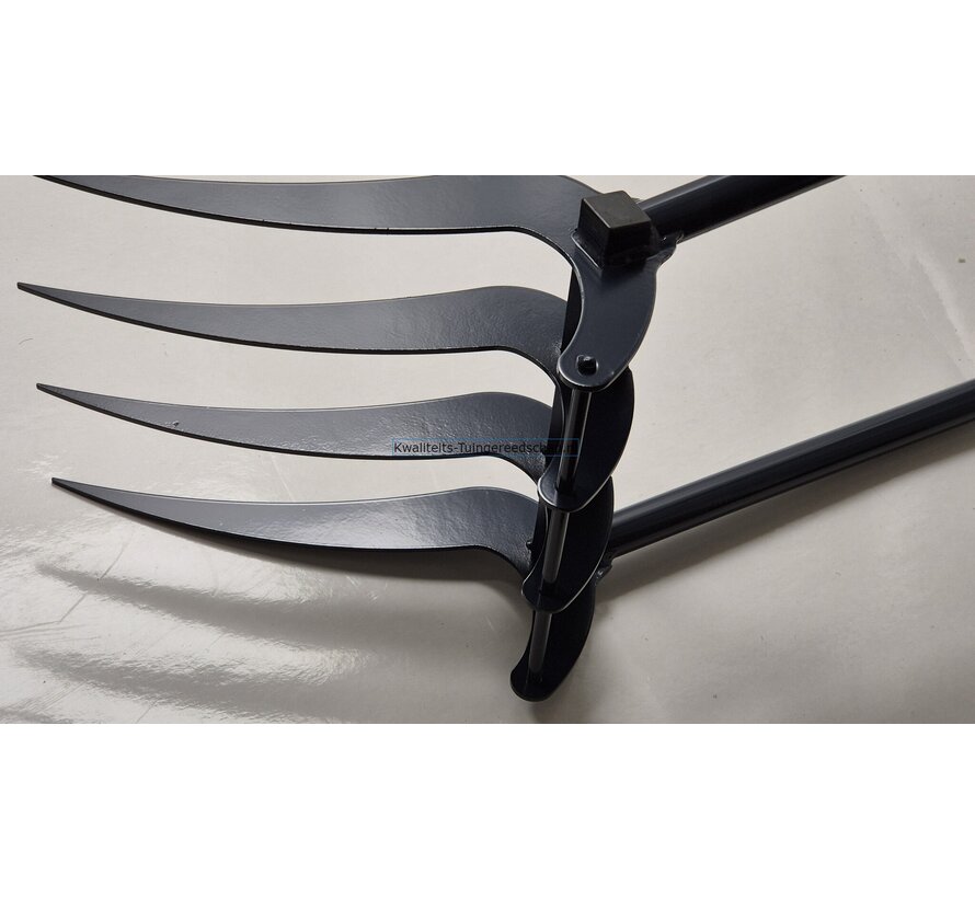 Ergonomische Woelvork 4 PlatteTanden Grelinette