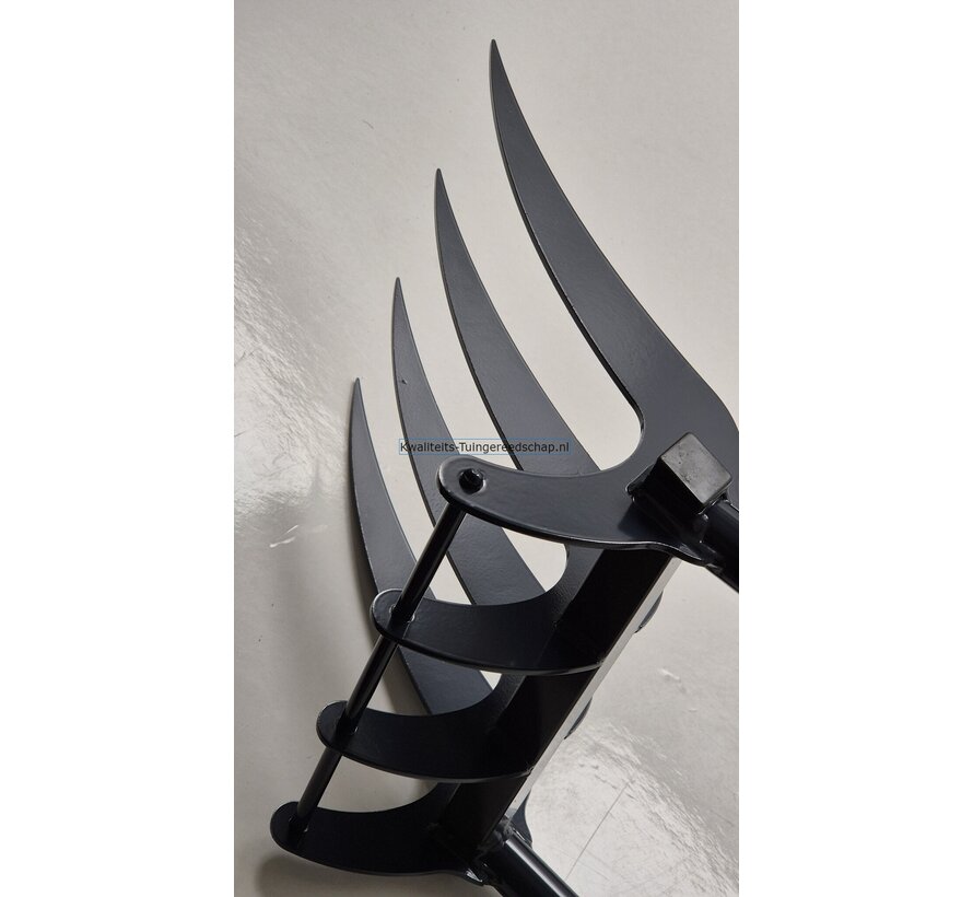 Ergonomische Woelvork 4 PlatteTanden Grelinette