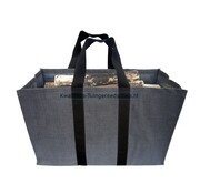 Power-Sac Buches Haardhouttas Jute/nylon Antraciet