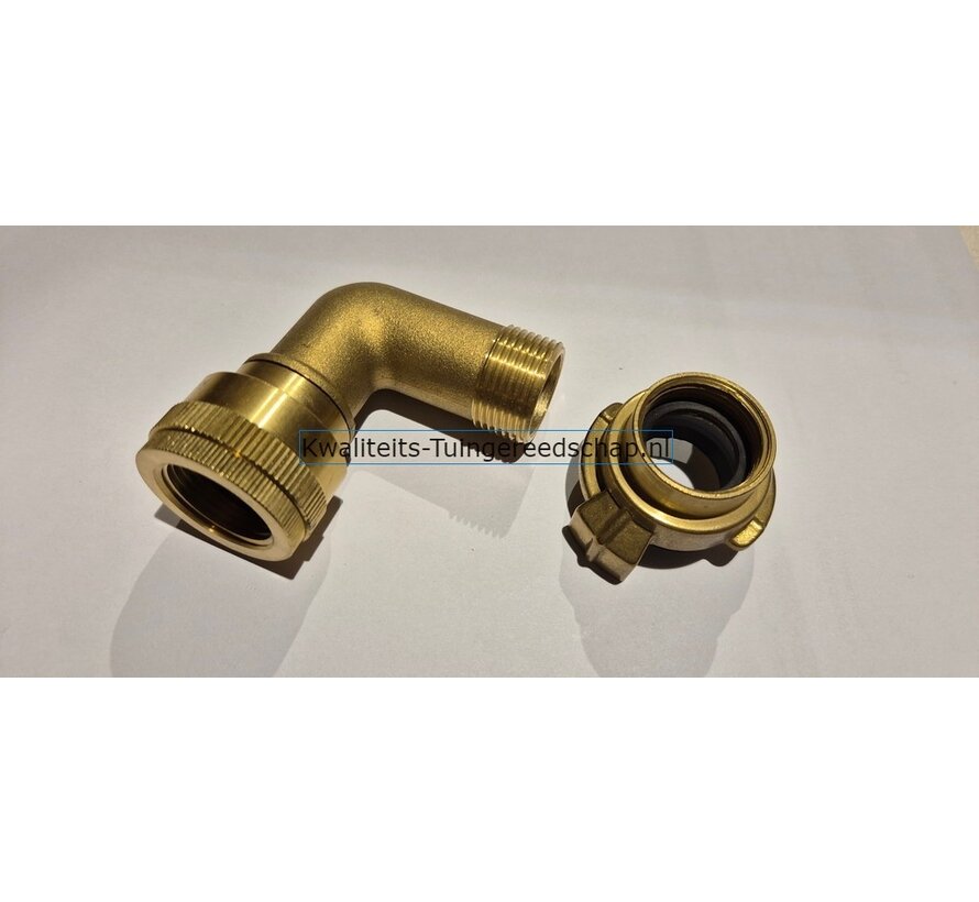 Elleboog 3/4"-19 mm slangenwagen